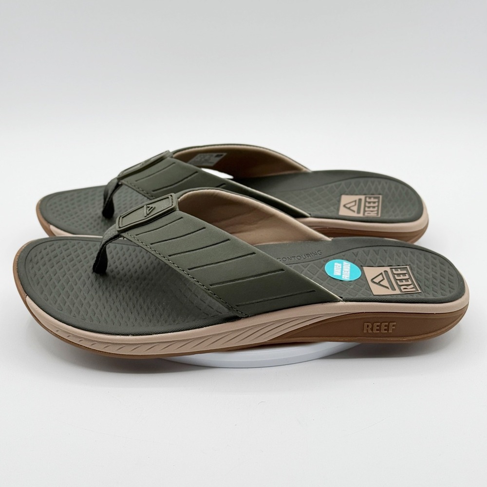 Reef The Deckhand Flip Flop Sandal Size‎ 8 Mens Olive Gum, NEW